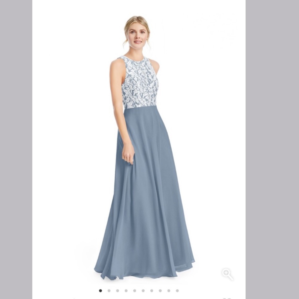 Dusty Blue Azazie dress